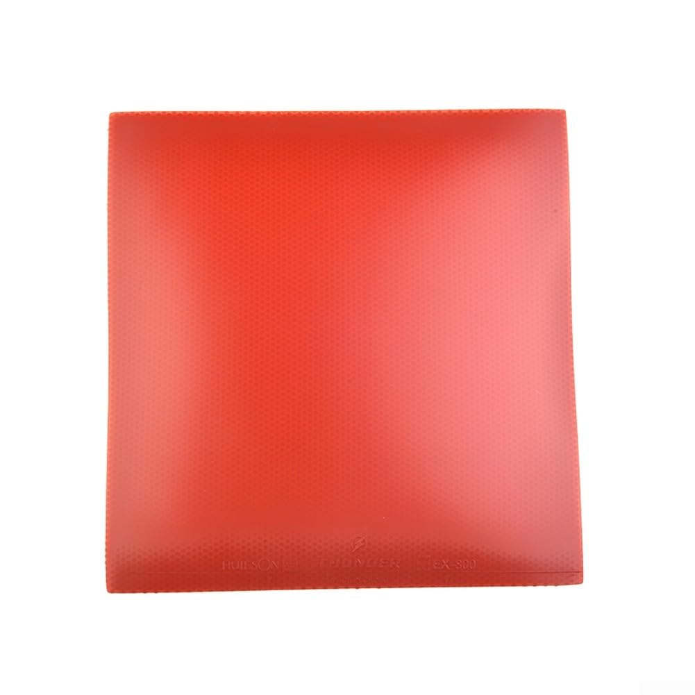 Gdfnmogo Spugna rigida in gomma professionale da ping pong, racchetta da ping pong, accessori per ping pong in gomma, spugna dura in gomma (nero + rosso)