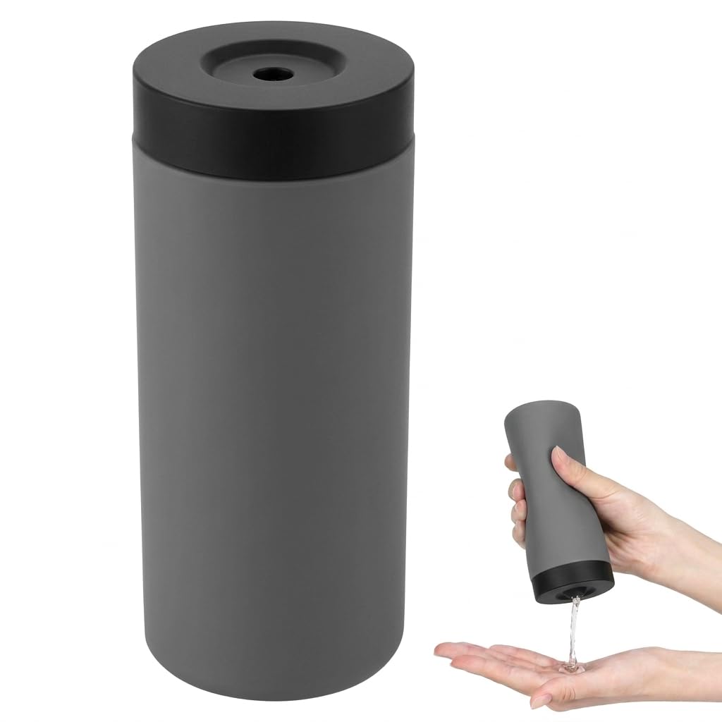 Photo 1 of Oahtzy Silicone Squeeze Dispenser, 240ml - Gray