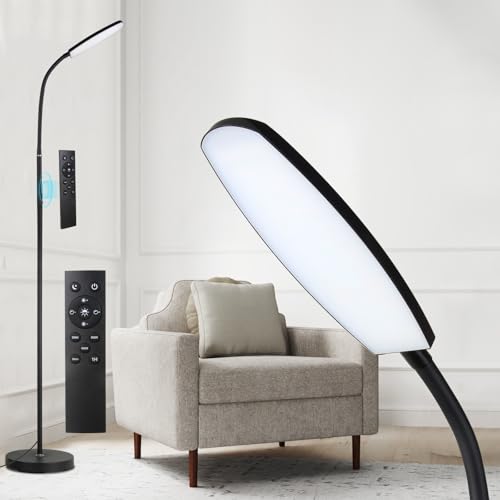Stehlampe, LED Leselampe, moderne Stehleuchte, 3 Farbtemperaturen & Helligkeit, verstellbare Schwanenhals Ecklampe mit Fernbedienung & Touch Control für Wohnzimmer, Schlafzimmer, Büro (Länglich) Stehlampe, LED Leselampe, moderne Stehleuchte, 3 Farbtemperaturen & Helligkeit, verstellbare Schwanenhals Ecklampe mit Fernbedienung & Touch Control für Wohnzimmer, Schlafzimmer, Büro (Länglich)