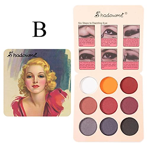 Ilh Big Promotion Makeup Palettes Eyeshadow Palette,Cosmetic Matte Eye Shadow Makeup Palette Shimmer Set 9 Colors #TOP1