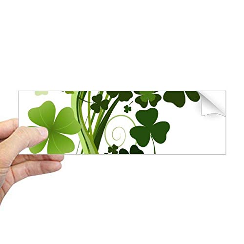 Trèfle Irlande Saint Patrick autocollant rectangulaire décoration vitrine - 2