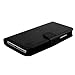 32nd Book Wallet PU Leather Flip Case Cover for Xiaomi Redmi 4, Design with Card Slot and Magnetic Closure - Black