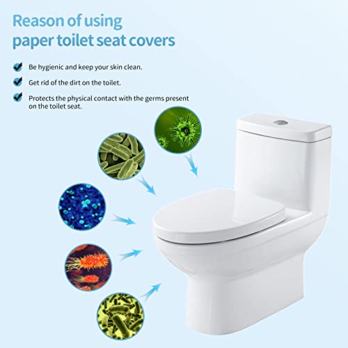 Vinonzi Disposable Toilet Seat Covers Flushable Paper thumb #5