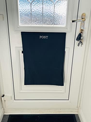 Post Catcher for Letterboxes [Black] No Tools or Screws Needed  Dog Proof Letter Box Mail Catcher Bag (Black)