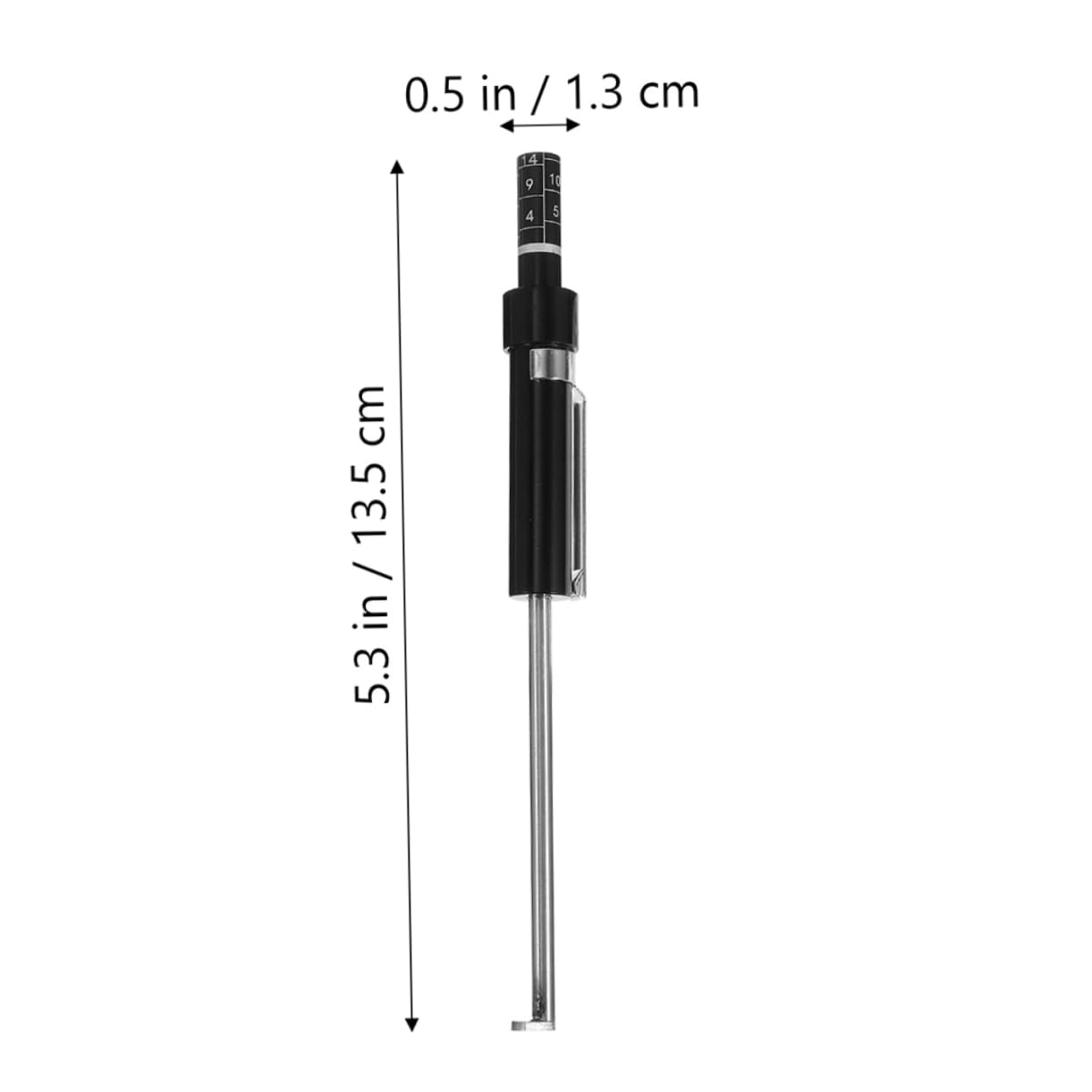 2pcs Brake Pad Measuring Tool Automotive Brake Gauge for Accurate Thickness Measurement Pad Detection Pen for Safety and Performance Assessment