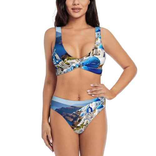 Maillot de bain 2 pièces avec contrôle du ventre pour camoufler les rondeurs