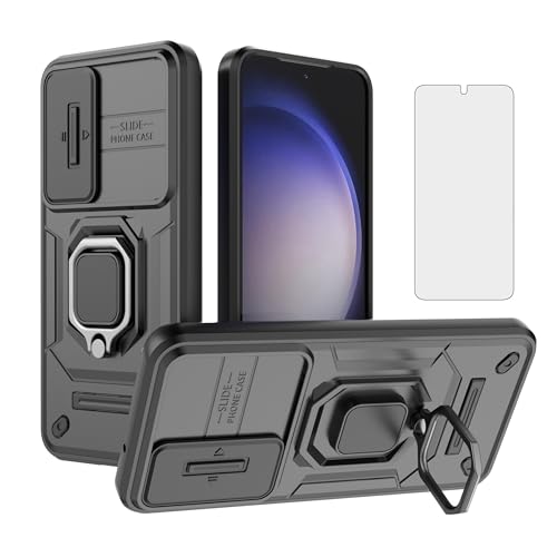 Coque de téléphone pour Samsung Galaxy S23 5G avec anneau support fin