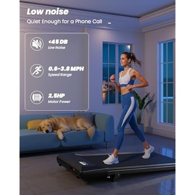 MJWW Walking pad, 6% Manual Incline Under Desk Treadmills, 300 LBS Walking pad treamill, 3 in 1 Treadmills for Home & Office, Portable treamill with LED Display