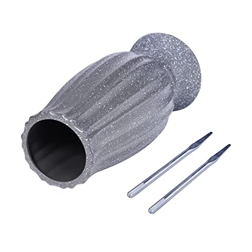 Bocola Cemetery Plastic Vase Artificial Flower Fake Flowers Floral Holder Headstones Grave Decorations Human Tombstone Markers With Drain Hole Long Metal Spikes Outdoor Memorials #TOP5