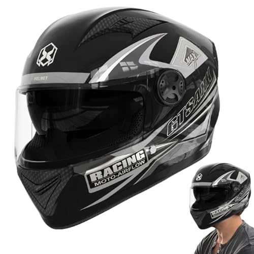 Casco Integrale con Doppia Visiera per Moto