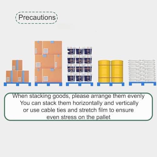 Lightweight Waterproof Plastic Pallets, Stackable Moisture-Proof Floor Risers for Supermarket, Restaurant & Garage Storage (Yellow, 39.4"x39.4")