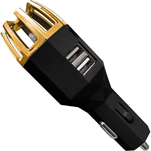 [UPGRADED] Car Air Purifier For That New Car Smell | One Year Warranty With Every Plug In Air Purifier | Car Deodorizer & Air Ionizer | Smoke Smell Eliminator Air Purifier For Car