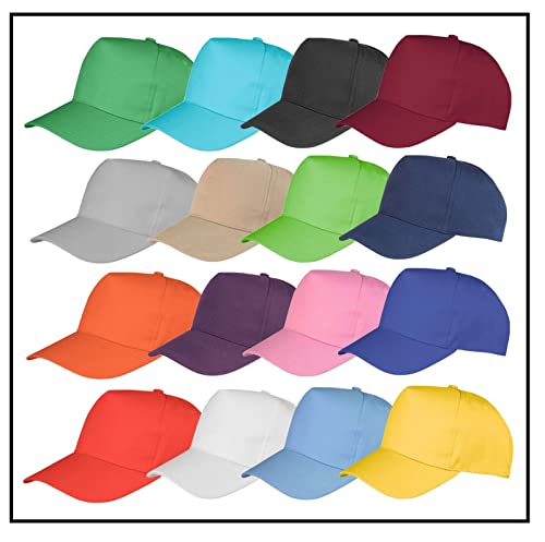 MFAZ Morefaz Ltd Herren Baseball Mütze Cap Verstellbarer Riemen Snap Back Hut Sport Frauen Hüte LA (Orange)