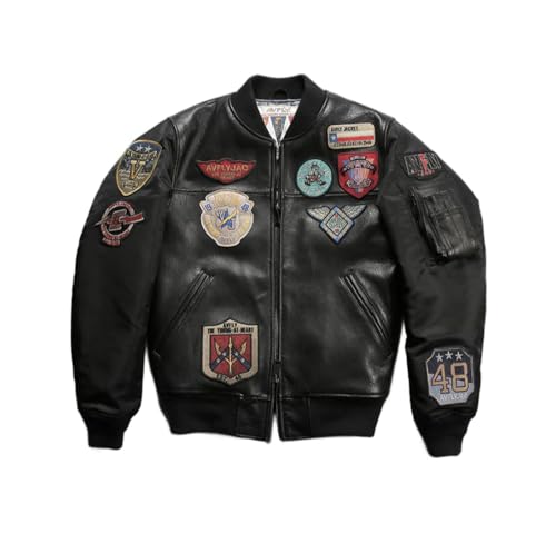 【訳あり】スタジャン　刺繍　ワッペン　XL 羊革　レザージャケット　ブルゾン　茶 訳あり】スタジャン 刺繍 ワッペン XL 羊革 レザージャケット ブルゾン