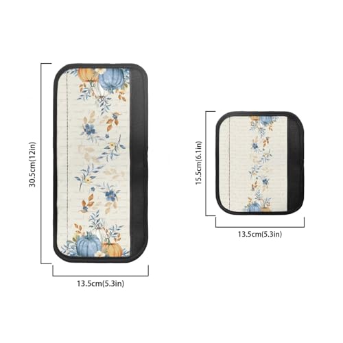 Image of Blue Pumpkin Refrigerator Door Handle Covers Thanksgiving Kitchen Decor Fridge Handle Covers Set of 6 Pack Kitchen Appliance Handle Covers for Fridge Microwave Stove Dishwasher
