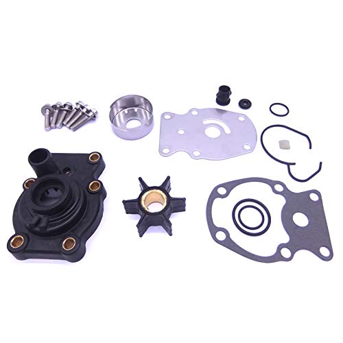 Boat Motor 393630 0393630 393509 0393509 391636 0391636 390344 0390344 Water Pump Repair Kit with Housing for Evinrude Johnson OMC BRP 20HP 25HP 30HP 35HP Outboard Engine, fit Sierra18-3382 9-48211