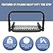 DICMIC Folding Heavy Duty Tire Step for Truck, SUV and RV Adjustable Tire Mounted Step Fit Most Tire from 10.2” to 14.4”, Rated up to 300 Lbs, Shark Jaw Shape Non-Slip Design, Black