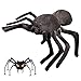 Peluche Ragno Nero, Animale di Peluche Ragno Morbido, Animali di Peluche Enormi, Cuscini Cuscini Decorazione Festa di Natale Giocattolo Ragno Divertente Farcito Tarantola per Bambini -19.7*31.5 in