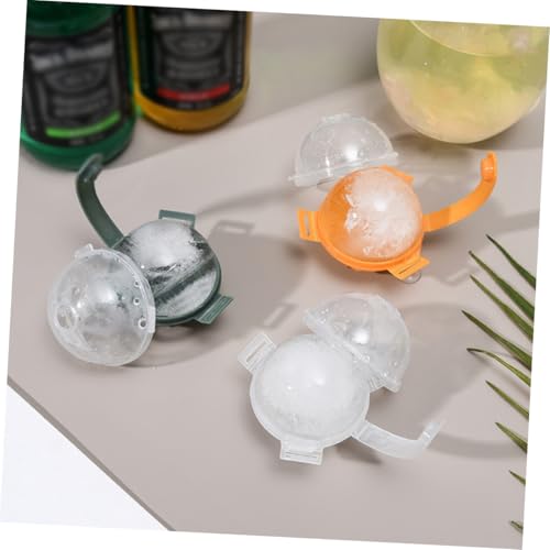 Molde de hielo esférico de plástico naranja 12 pcs miniatura 6
