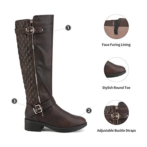 Image of DREAM PAIRS Women's Knee High Riding Boots