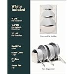 Caraway Nonstick Ceramic Cookware Set (12 Piece) Pots, Pans, Lids and Kitchen Storage - Non Toxic - Oven Safe & Compatible with All Stovetops - Gray - Image 3