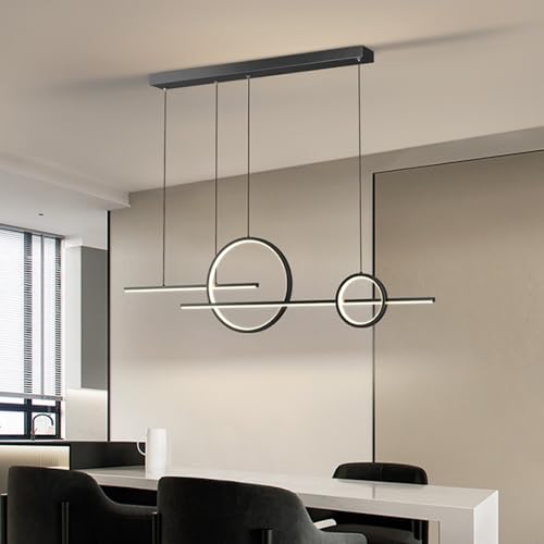 Lámpara de Techo Lámpara Colgante Lineal con Control Remoto LED 5