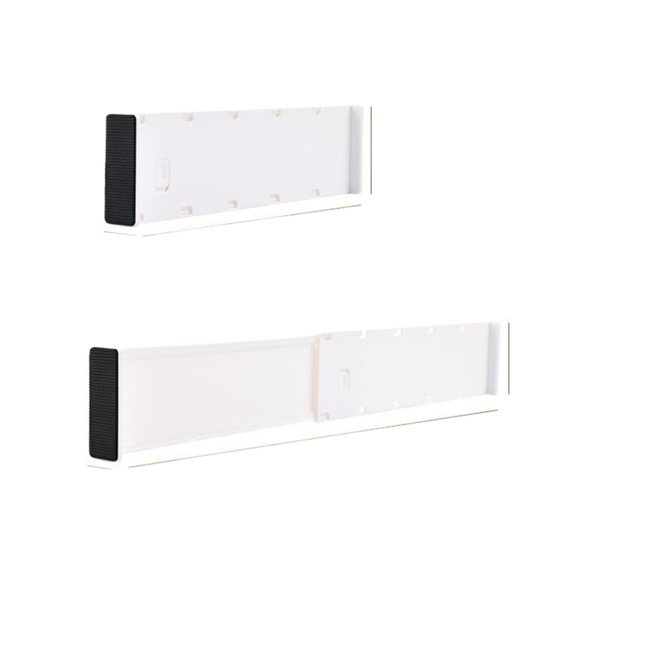 CIGPKLO Drawer Dividers 4/2pcs Set Drawer Storage Partition Board Wardrobe Underwear Socks Cosmetic Sorting Built In Scalable