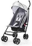 Summer Infant 3Dlite Convenience Stroller, Gray - Lightweight Stroller with Aluminum Frame, Large Seat Area, 4 Position Recline, Extra Large Storage Basket - Infant Stroller for Travel and More