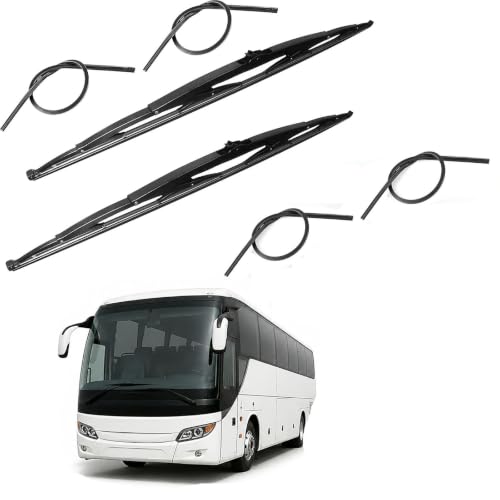 32 Wiper Blade for Rv or Motorhome rv Windshield Wipers 12mm 9mm J Hook with 2pcs Wiper Blades And 4 Pcs Rubber Refills 32/32