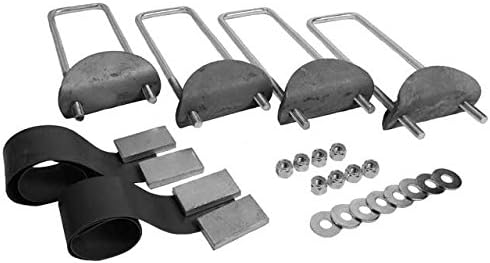 17" Headache Rack U-Bolt Mounting Kit for Truck Trailer Cab Guards