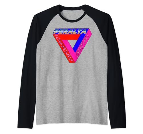 Image of Peralta Longboard Company Logo T-shirt Skateboard Skaters Raglan Baseball Tee