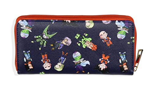 Dragon Ball Z Wallet Goku Cell Piccolo Trunks Chibi Character Zip Closure Wallet2