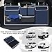 UYYE Trunk Hanging Organizer, Backseat Storage Bag, Collapsible Car Interior Accessories with 4 Pockets & 2 Mesh Pouches for Tools, Provide More Storage Trunk Space for SUV, Jeep, MPVs (Drak Blue)