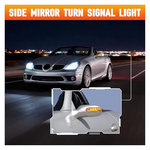 Intermitentes dinámicos resuelven luz tenue en Benz Clase SLK R171 2003-2008 2