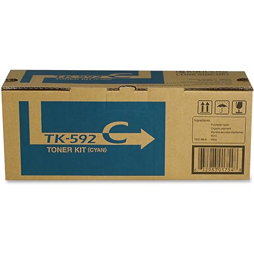 Toner Kyocera TK-592C Cyan cartouche de toner original pour imprimante