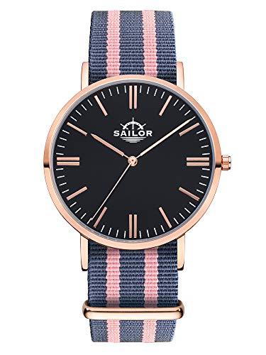 Montres Classic Dock Sailor montre homme femme bracelet nylon montre chic