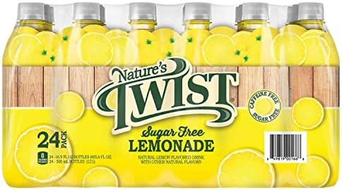 Amazon.com : Nature's Twist Sugar Free Lemonade 24 pack, 405.6 Fl Oz ...