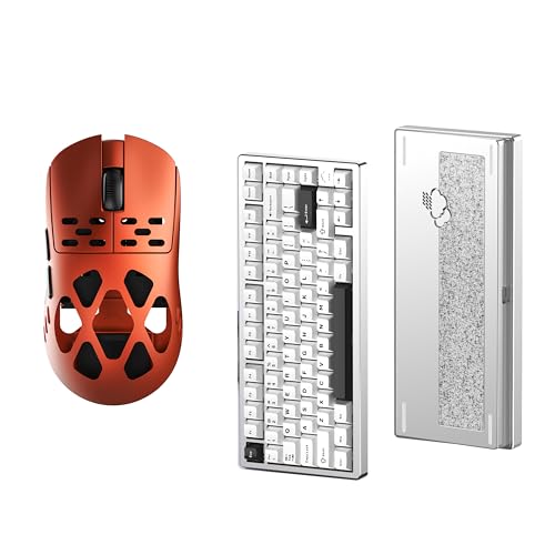 AJAZZ AM3 MAX�Q�[�~���O�}�E�X(Red)�{WOBKEY Rainy 75 ���J�j�J���L�[�{�[�h(Pro (�V���o�[ �p���z��))