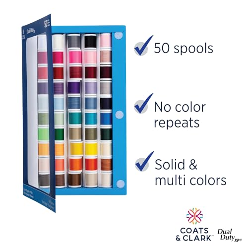 Set de 50 carretes multicolor de hilo para coser miniatura 6