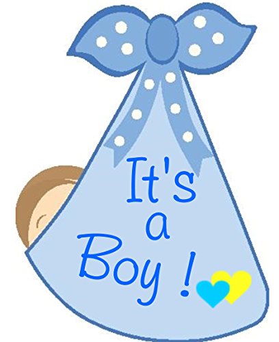 Cute News Its a Boy Newborn Door Hanger, Baby Announcement Stork Decoration Sign