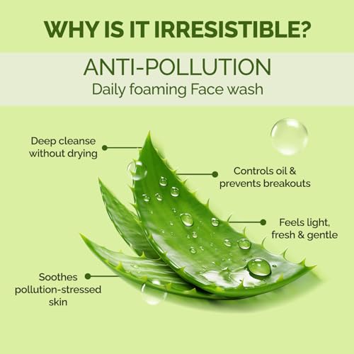 Image of TAUPE Anti-Pollution Foaming Face Wash for Sensitive Skin - 150ml | Gentle Cleanser for Acne & Oil Control | Unclogs Pores, Removes Dirt & Soothes Skin