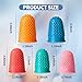 30 pcs Rubber Thimble, Rubber Finger Tips, Office thimbles for Hand Embroidery, Cutting, Knitting & Counting, dedos de silicona para las Manos, dedales para Coser，Thumb Thimble in 5 Sizes and Colors