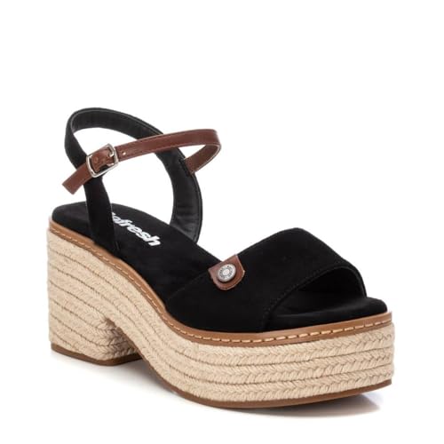 Sandale femme noir mode décontractée REFRESH taille 37 confortable