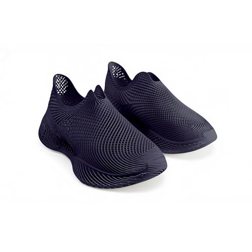 AeroBB Futuristic 3D Printed Sneakers for Men/Women, Oversized Street Style Breathable Lattice Structure Casual Walking Shoes Deep Purple