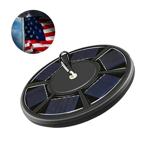 Luz solar para poste de bandera sensor anochecer lámpara impermeable jardín 5