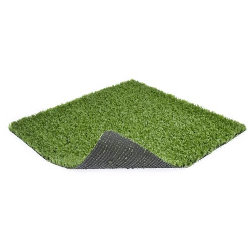 BONERVA Césped Artificial para Terraza 10 mm, Verde, Polipropileno (PP), para Decoración y Tránsito Ligero, Interior y Exterior (2x5 Metros)