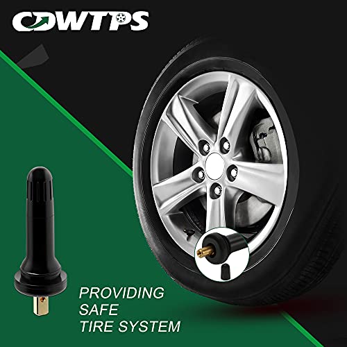 Cdwtps Tpms 20008 Tire Valve Stem, Rubber Snap-In Tubeless 0.453" Rim Holes Tire Pressure Sensor Valve Stem Replacement ​For Gmc,Chevrolet,Cadillac,Buick,Chrysler,Jeep,Ram,Dodge,Ford,Subaru(5Pcs/Bag) #TOP5