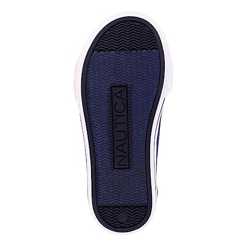 Nautica Kids' Double Strap Sneakers | Casual Athletic Shoes For Boys And Girls | Durable And Comfortable Fit For Toddlers And Little Kids-Colburn Canvas-Blue Denim Size-12 #TOP4