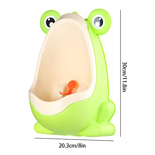 New Cute Frog Potty Training Urinal With Drain Tube For Boys, Tomorotec Kids Urinal Trainer With Funny Aiming Target #TOP4