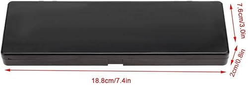 Nail Art Palette, 24 Grid Plastic Nail Art Paint Color Mixing Palette Plate Watercolor Pigment Color Mixing Case Manicure Drawing Tray(Black)